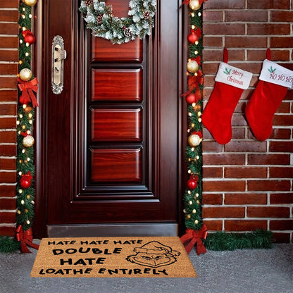 Xmas Welcome Christmas Mat Non-Slip And Washable Doormat Decoration Door Mat Entrance Rugs 40x60 cm/15.7x23.6 inches