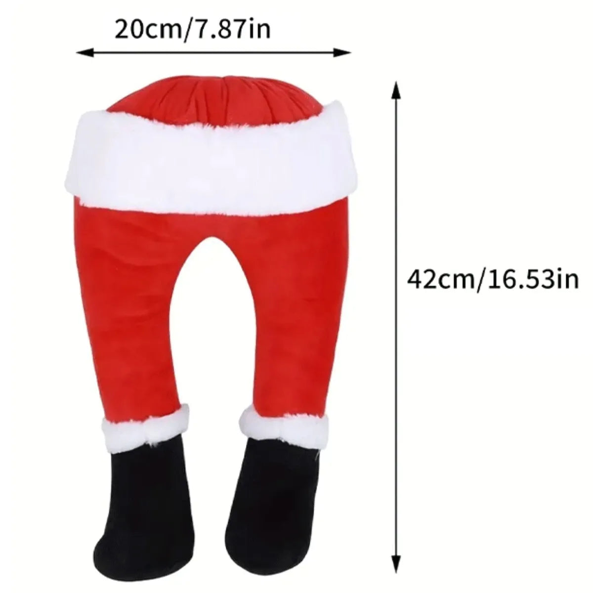 42CM Hanging Santa Legs, Christmas Fake Leg Ornament, Christmas Elf Legs for Home Christmas Tree Fireplace Wreaths Decor