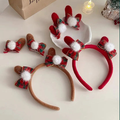 Merry Christmas Reindeer Headband Christmas Headwear Hair Band Clasp Headwear Festival Party Cosplay Photo Prop
Navidad 2025