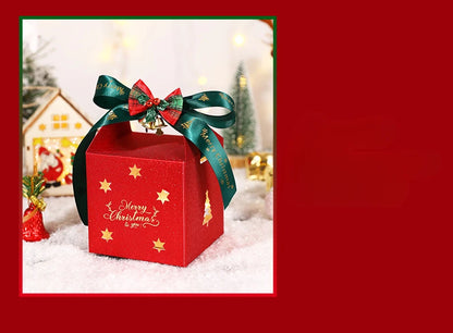 2024 Christmas Apple Box Gift Box Christmas Eve Apple Packaging Decoration Box Handbag Holiday Props Party Decorations