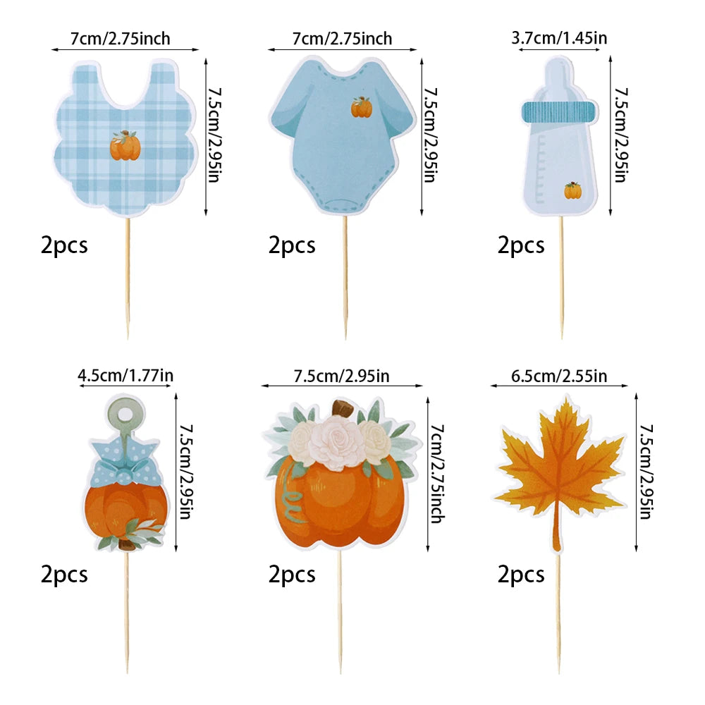 Thanksgiving Decoration Baby Pumpkin Car Autumn Pull Flag Maple Balloon newborns decor 2024 Baby Shower Birthday Party Decoratio