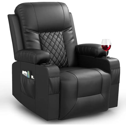 Reclining Sofas Massage Rocker with Heated Modern Ergonomic Lounge