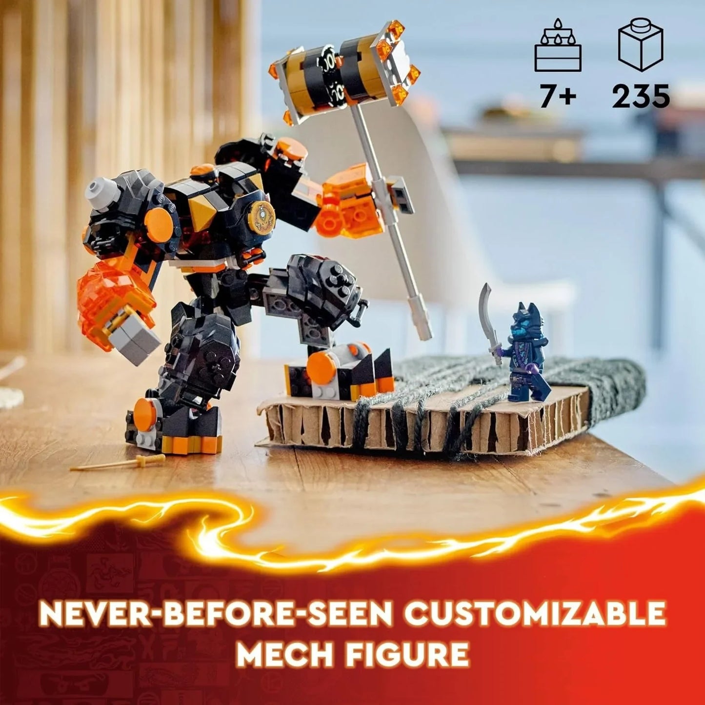 IN STOCK 71806 Cole's Elemental Earth Mecha Mini Figure Toys Building Blocks Adults Bricks Children Toys for Kids Christmas Gift