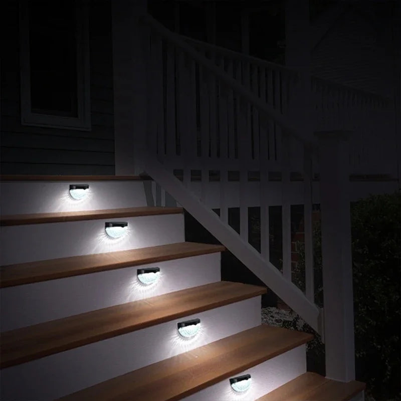 LED Solar Light Outdoor Wall Lamps Energy Garden Lamps Waterproof Solar Fence Lamp Christmas Decoration Festoon Light 1-24PCS