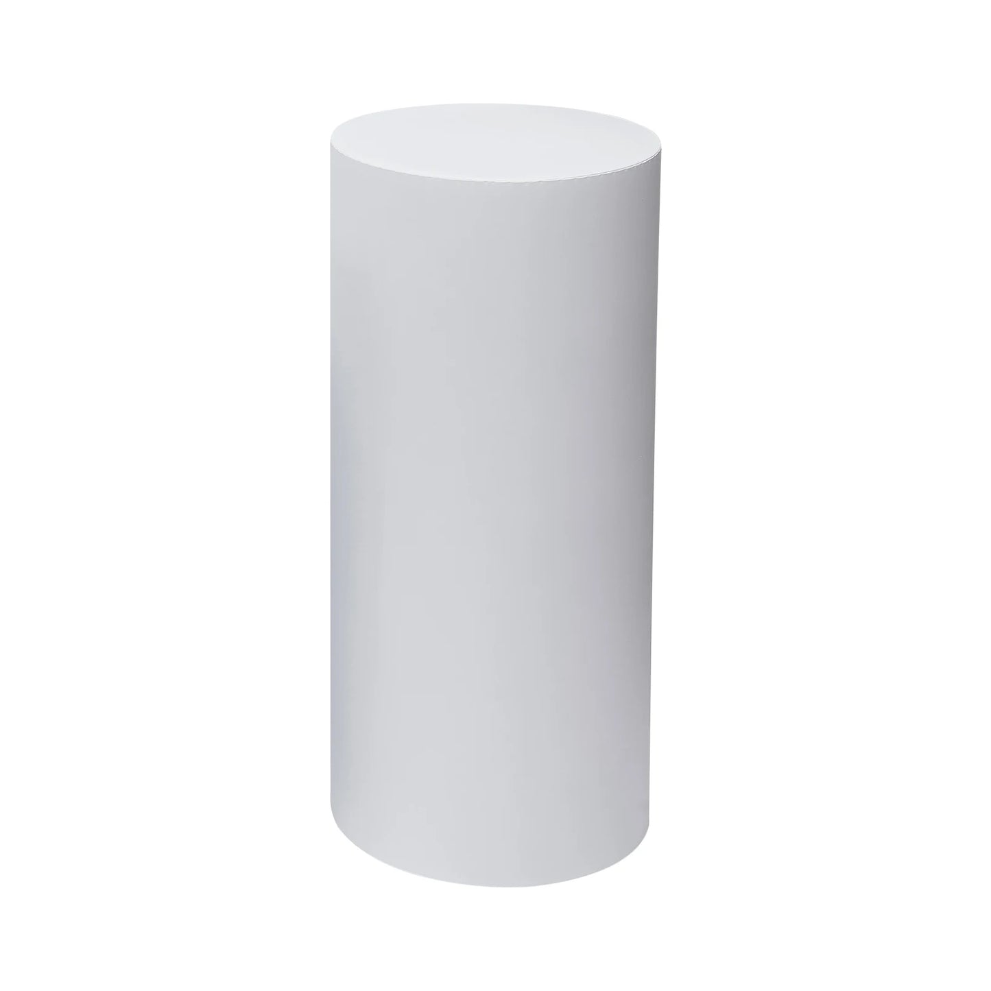 5Pcs Cylinder Metal Pedestal Stand White Cake Plinths Backdrop Flower Column Dessert Table for Party Wedding  Birthday Decor