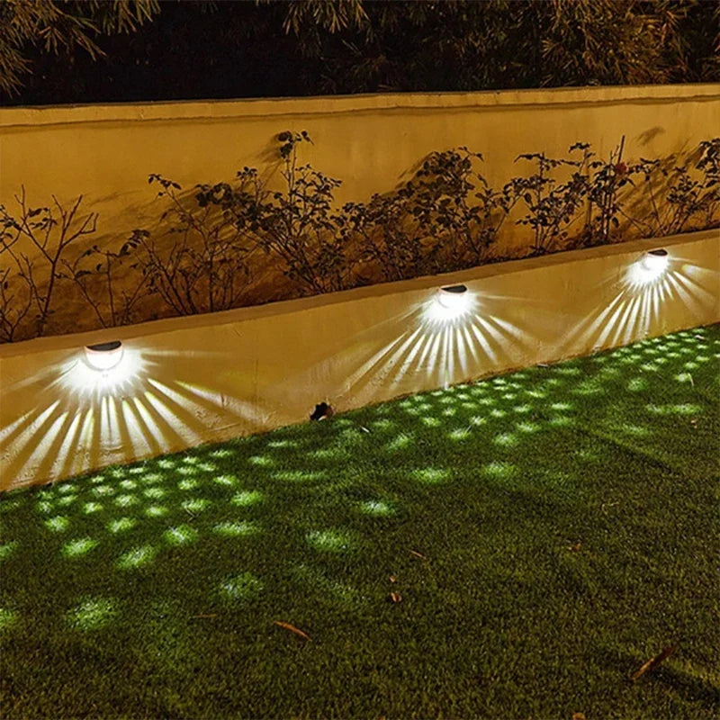 LED Solar Light Outdoor Wall Lamps Energy Garden Lamps Waterproof Solar Fence Lamp Christmas Decoration Festoon Light 1-24PCS