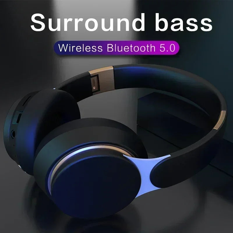 07S Wireless Headphones Earphone Bluetooth+TF HIFI Heavy Bass Headsets Play+3.5mm AUX 3 Modes Foldable Adjustable Stereo Gaming