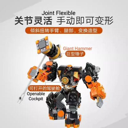 IN STOCK 71806 Cole's Elemental Earth Mecha Mini Figure Toys Building Blocks Adults Bricks Children Toys for Kids Christmas Gift