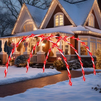 Christmas Candy Light Arch Decoration