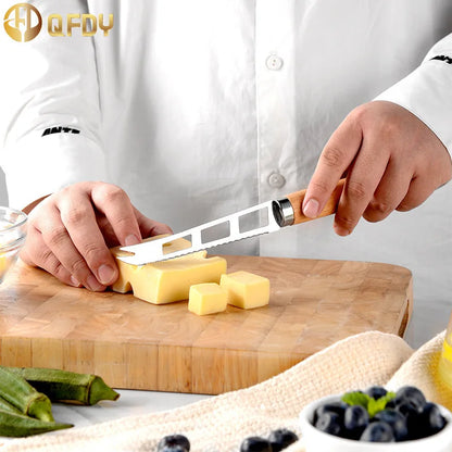 Kitchen gadget set of 9 pieces With Wooden Handle Can Opener Baking Set Cooking Tool Kitchenware Pizza Peeler Cheese Knife