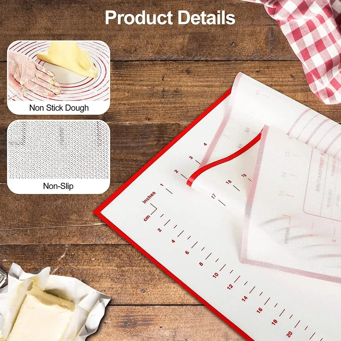 1PCS Kneading Dough Mat Silicone Baking Mat Pizza Cake Dough Maker Kitchen Cooking Grill Gadgets Bakeware