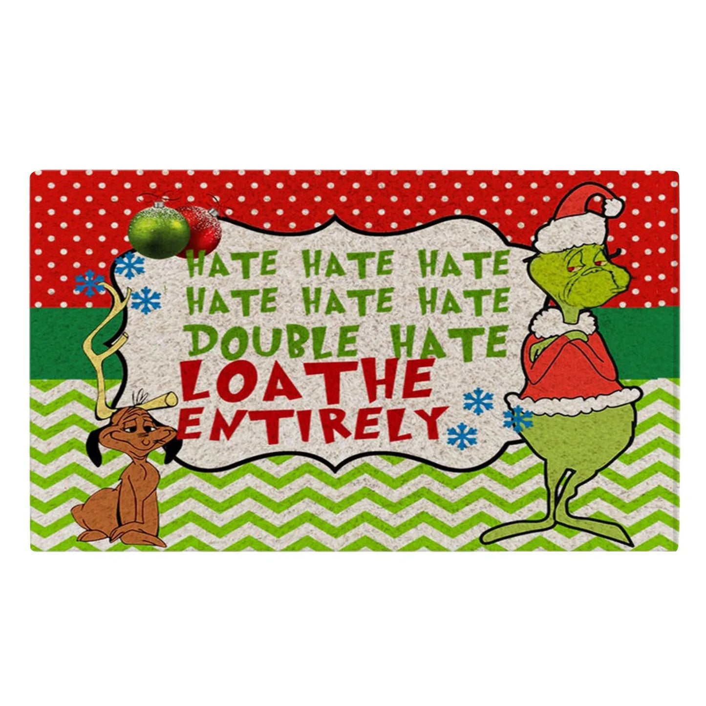 Xmas Welcome Christmas Mat Non-Slip And Washable Doormat Decoration Door Mat Entrance Rugs 40x60 cm/15.7x23.6 inches