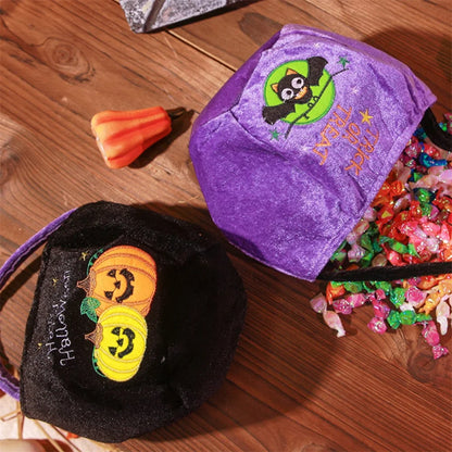 Candy Bag Velvet Candy Bag Skull Bat Tote Pumpkin Bag Halloween Candy Gift Storage Supplies 2025 Halloween Suppliers