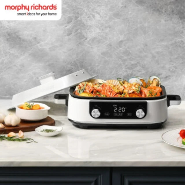 Morphy Richards Multi-Function Pot Electric Grill Kitchen Appliances Electric Hot Barbecue Electric Hot 1600W Hotpot Electric