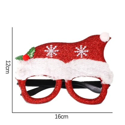 Christmas Glasses Plastic Decorative Glasses Kid Xmax Party Costume Accessory Photo Props Christmas Decoration decoración hogar