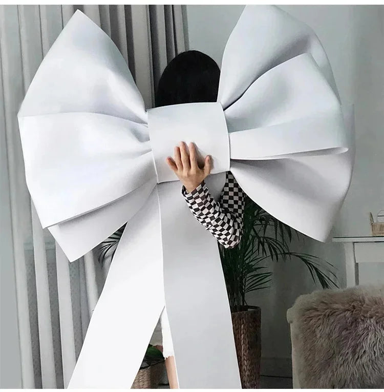 120cm Large Bow Decorative Item DIY Production Wedding Arch Birthday Party Festive Atmosphere Decor Background Shooting Prop