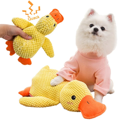 Duck Shape Dog Toy Quacking Pet Toys for Small Large Dog Cat Durable Puppy Molar Chew Toy Fun Interactive Plaything Dog Supplies