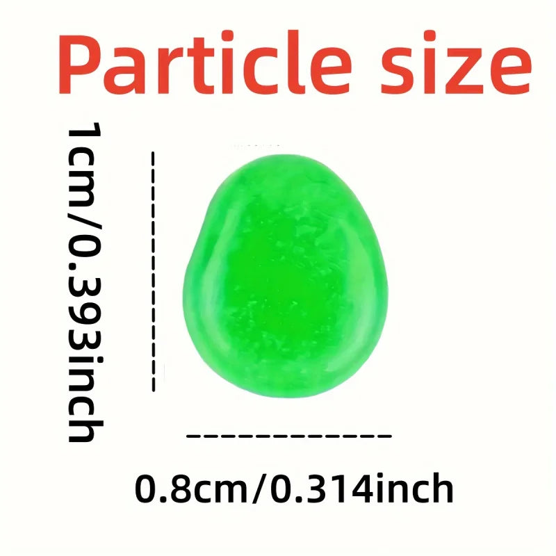 100Pcs Glow in the Dark Pebbles, Resin Luminous Stones for Landscape, Garden Paths, Potted Plants, Parks, Aquarium Decor,