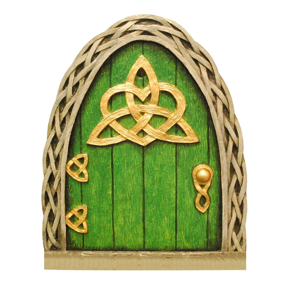 Wood Miniature Fairy Gnome Window Door Elf Home Creative Tree Door Home Children'S Toys Garden Decoration Miniatures