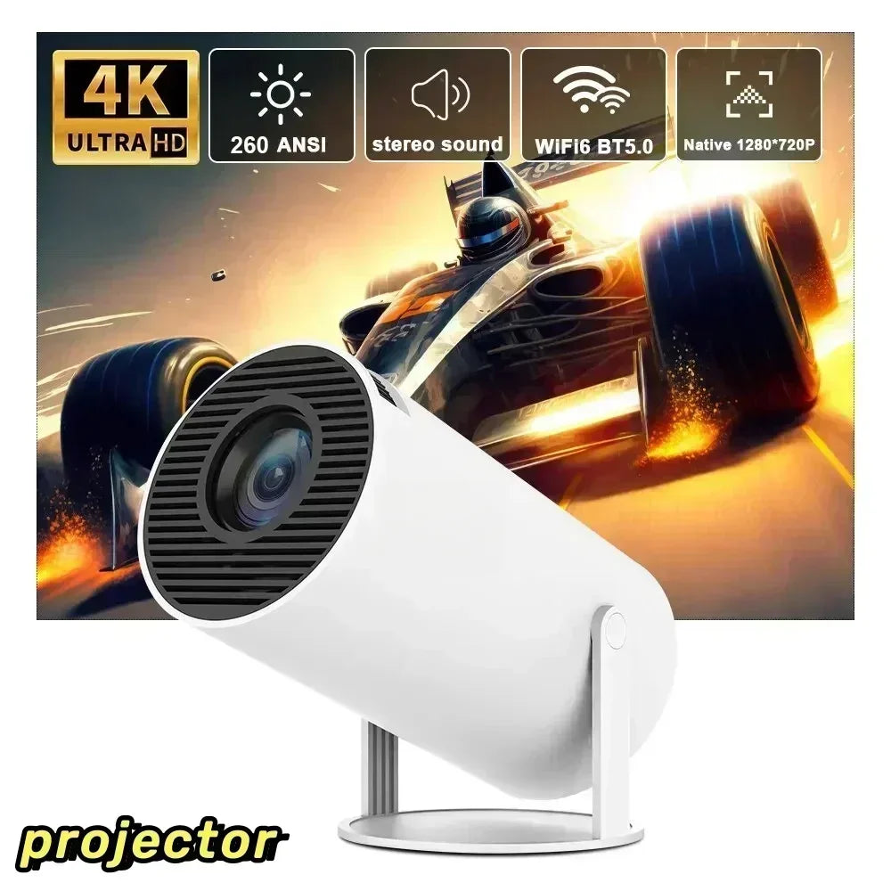 HY300 PRO 4K Projector Android 11 Dual Wifi6 260ANSI Allwinner H713 BT5.0 1080P 1280X720P Home Theater Outdoor Beamer