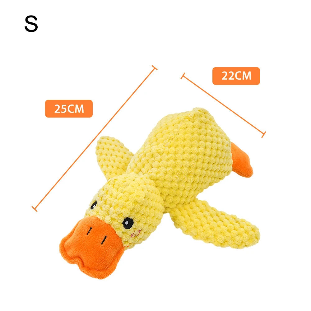 Duck Shape Dog Toy Quacking Pet Toys for Small Large Dog Cat Durable Puppy Molar Chew Toy Fun Interactive Plaything Dog Supplies