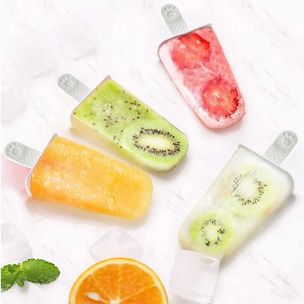 Popsicle Molds 6 Pieces Silicone Ice Pop Molds BPA Free Popsicle Mold Reusable Easy Release Ice Pop Make