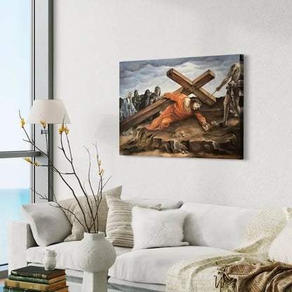 Jesus Carrying the Cross Artistic Giclée Poster/Canvas Print Wall Art Decor