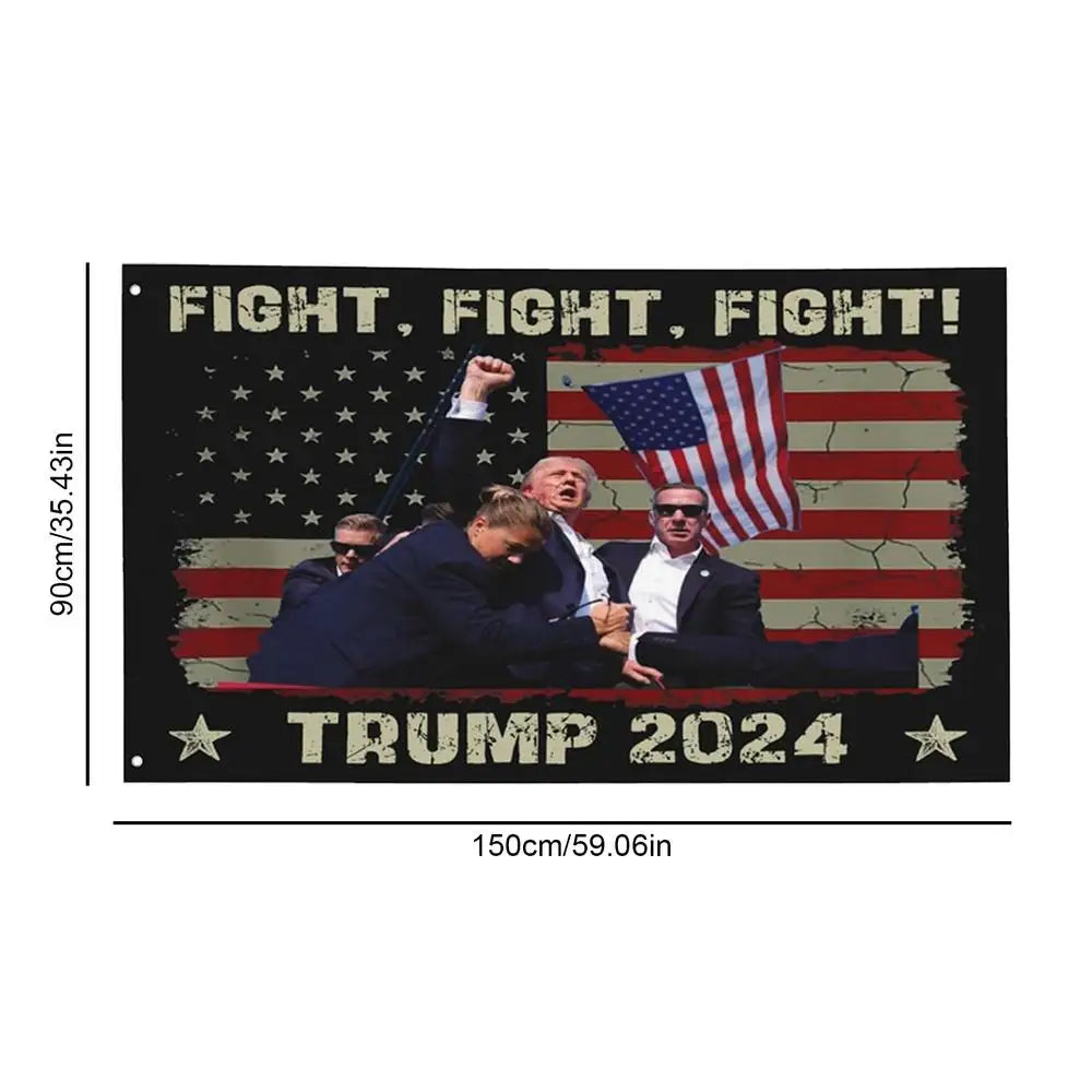 3X5Ft Trump 2024 Flag Trump Flag Keep America Great Donald Banner Tapestry Poster Still Fighting